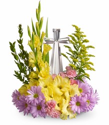 Teleflora's Crystal Cross Bouquet from Backstage Florist in Richardson, Texas